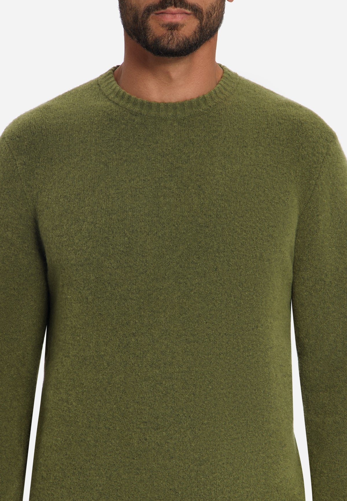 Lightweight Melange Jumper | Moss