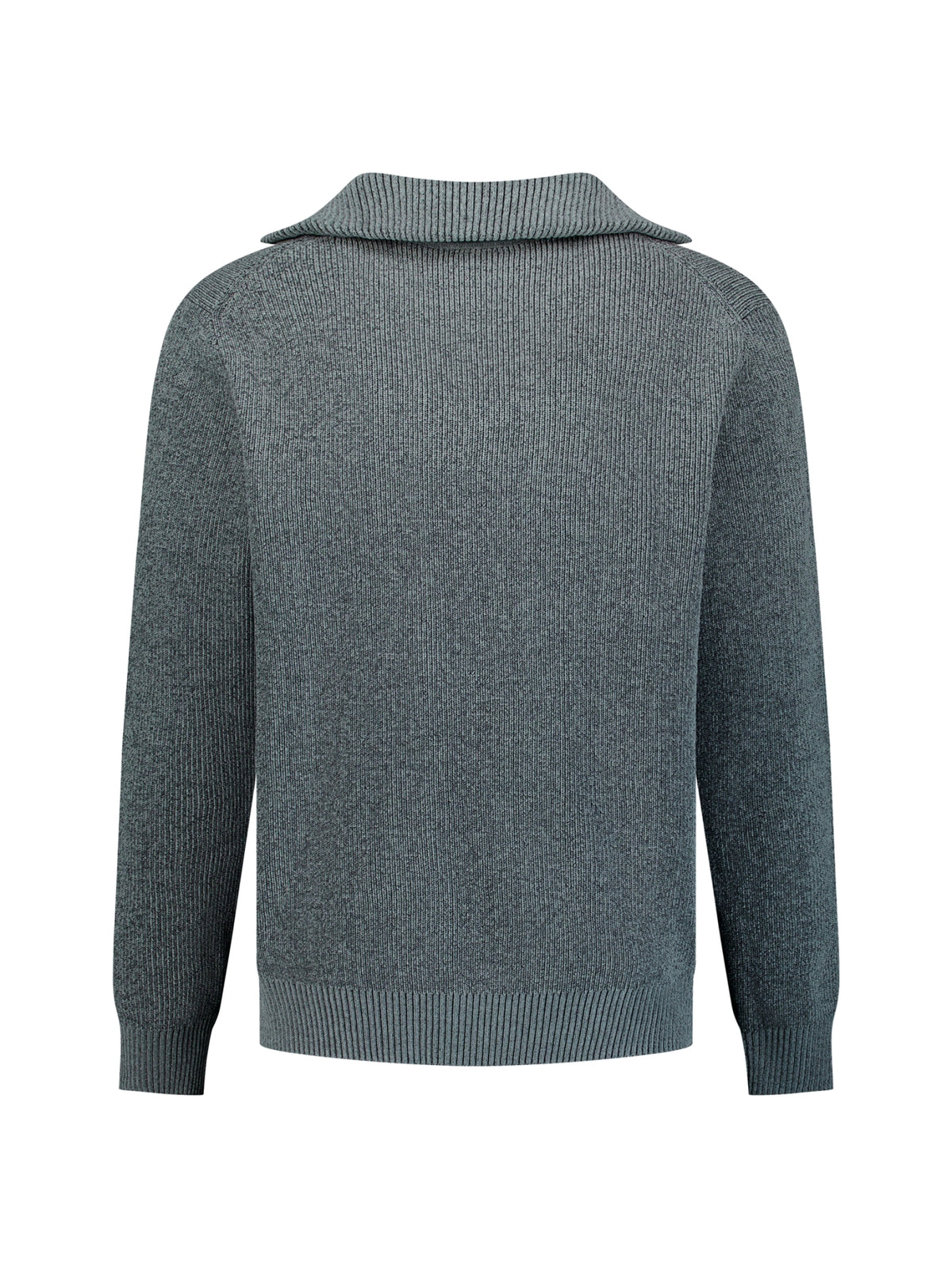 Weicher Half-Zip-Pullover | Grey Melange