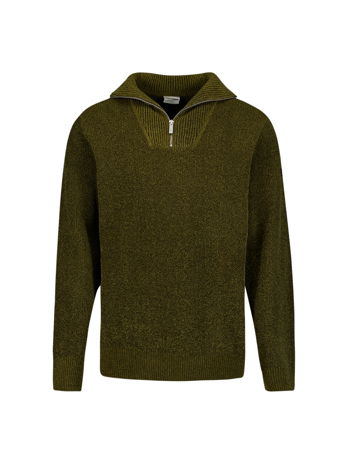 Weicher Half-Zip-Pullover | Moss