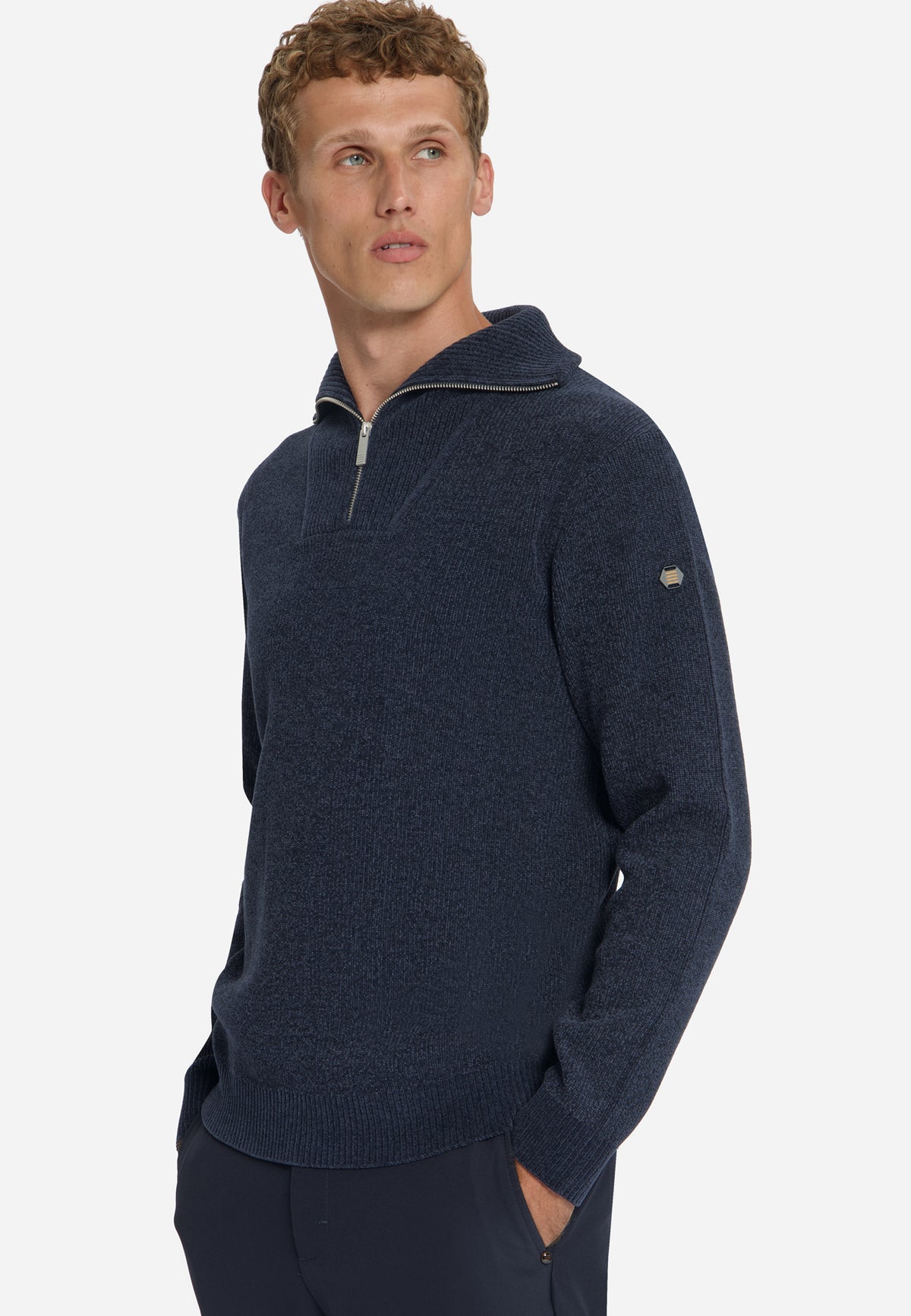 Soft Half-Zip Jumper | Dark Night