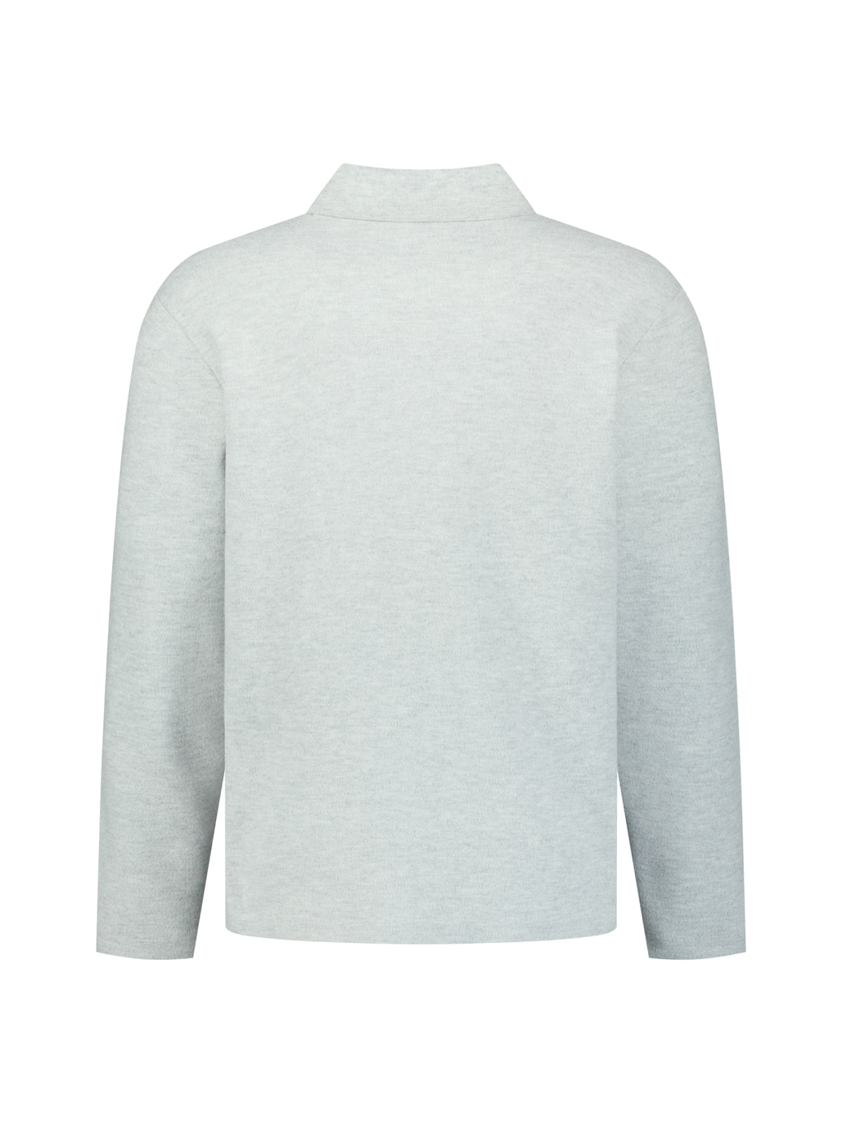 Soft-Touch-Polopullover | Light Grey Melange
