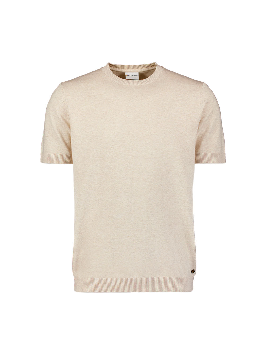Melange Short Sleeve Jumper | Stone