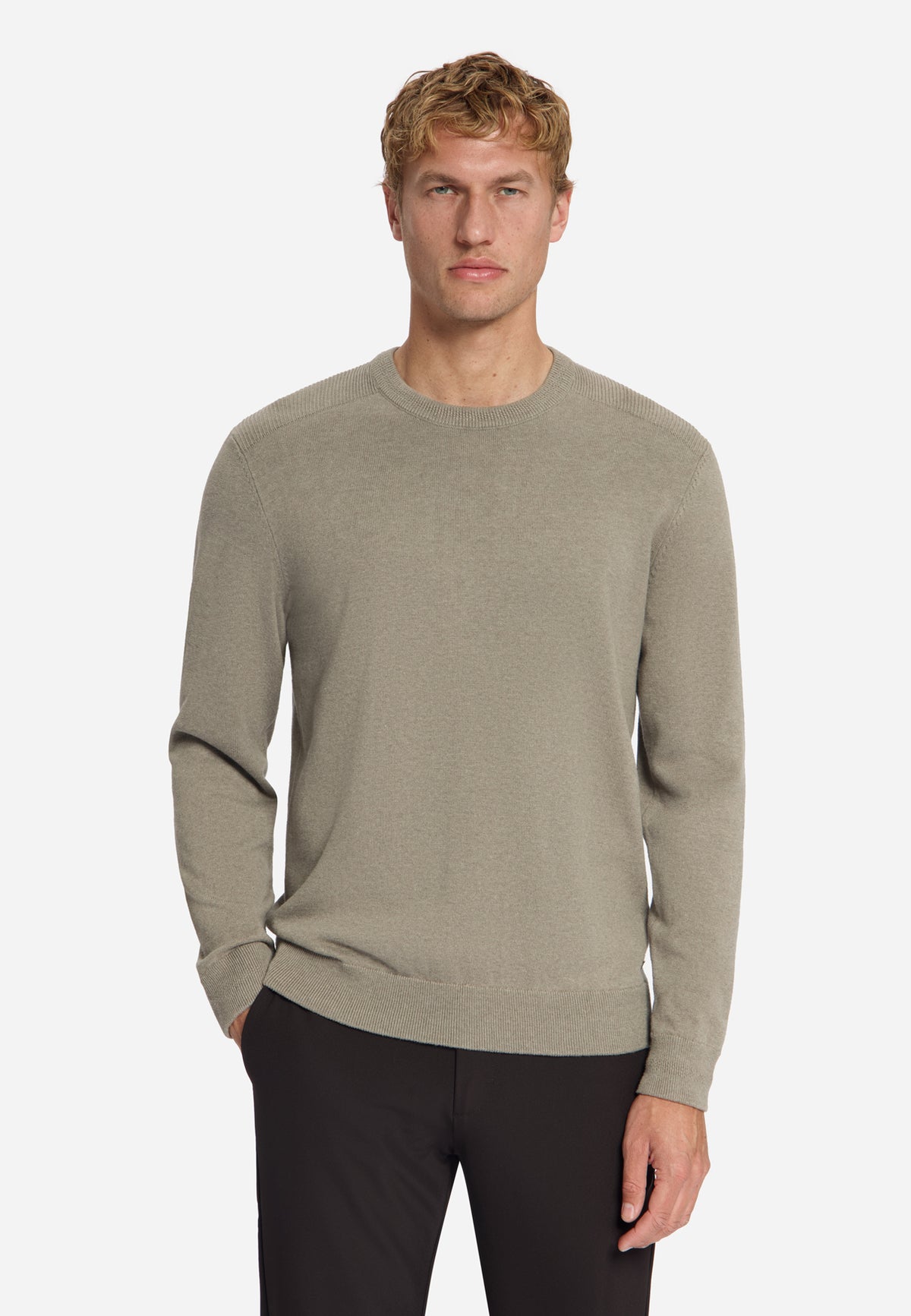 Melange jumper | Clay