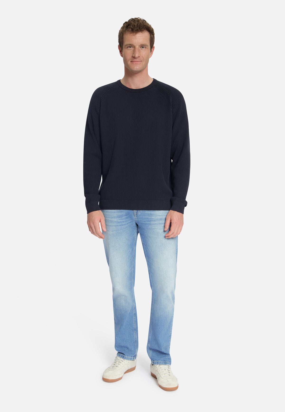Pullover Crewneck Tuck Stitch | Dark Night