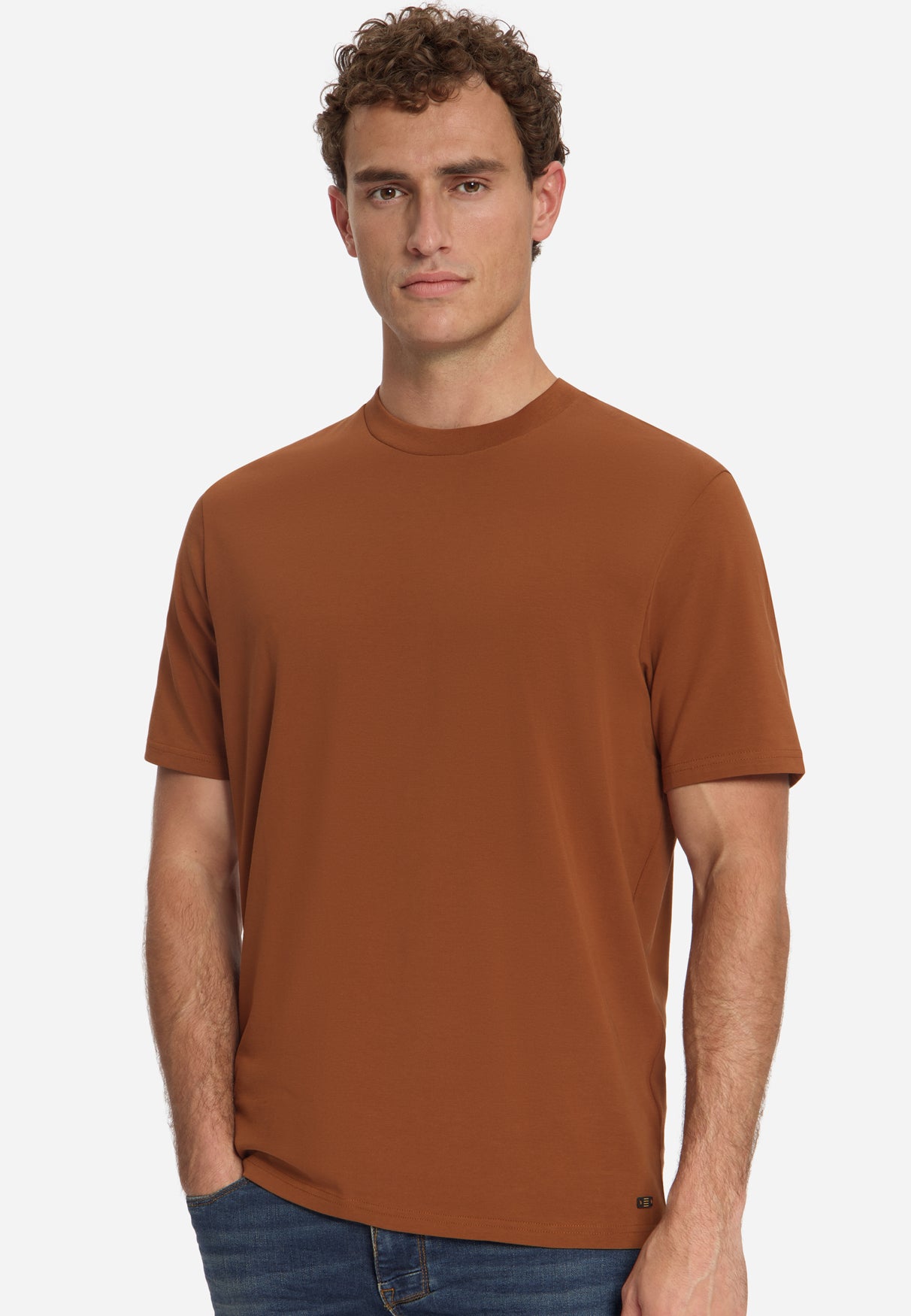 Stretch T-Shirt | Caramel