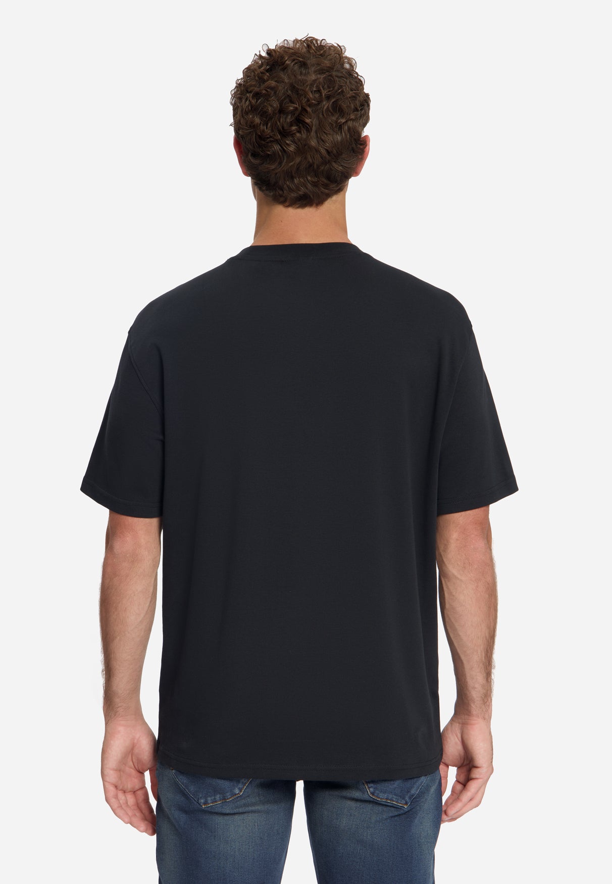 T-Shirt Crewneck Solid Heavy Interlock | Black