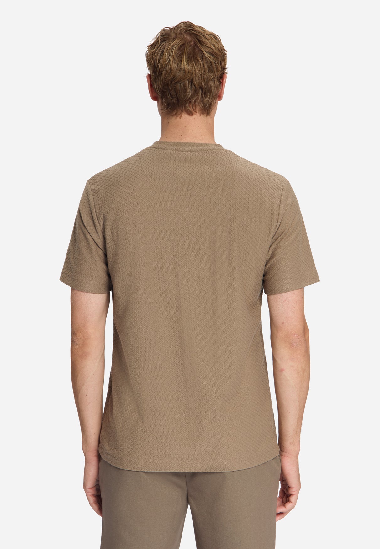 Textured T-Shirt | Light Brown