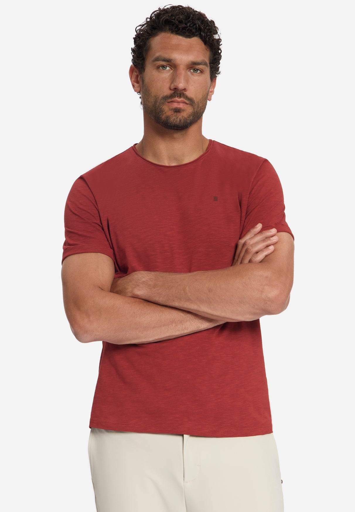Cotton Slub T-Shirt | Cayenne