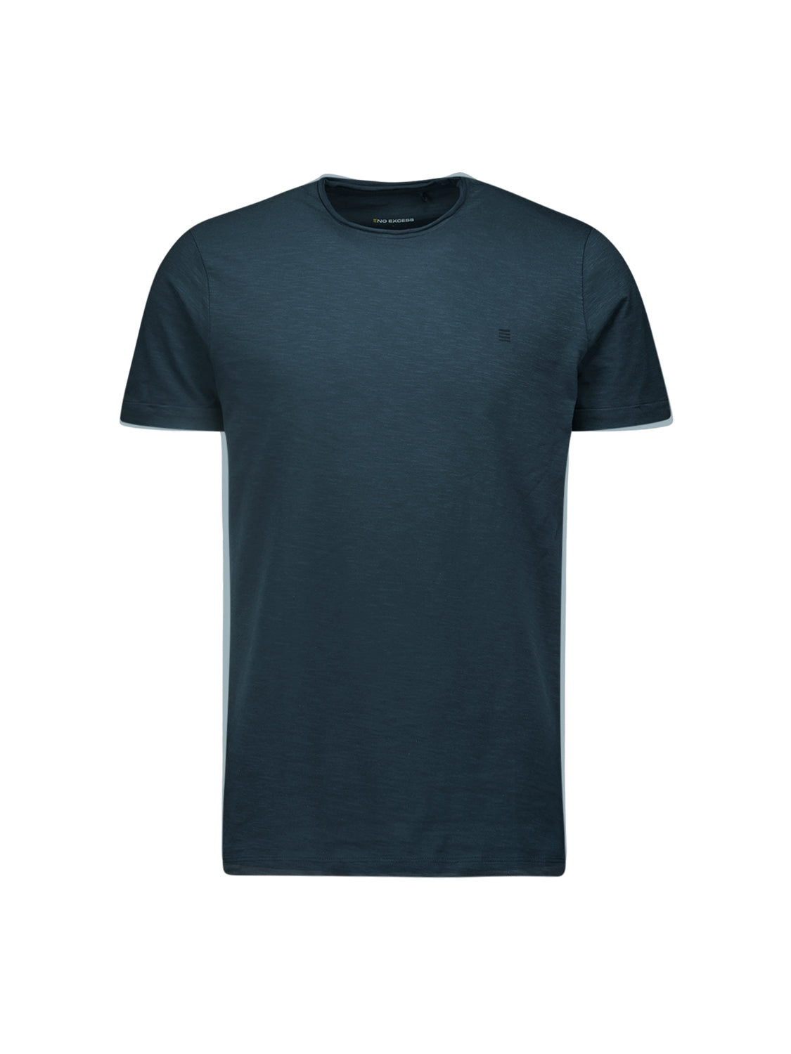 T-Shirt aus Baumwoll-Slub | shadow blue