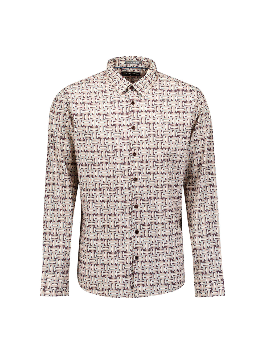Hemd Mit Allover-Print | Stone