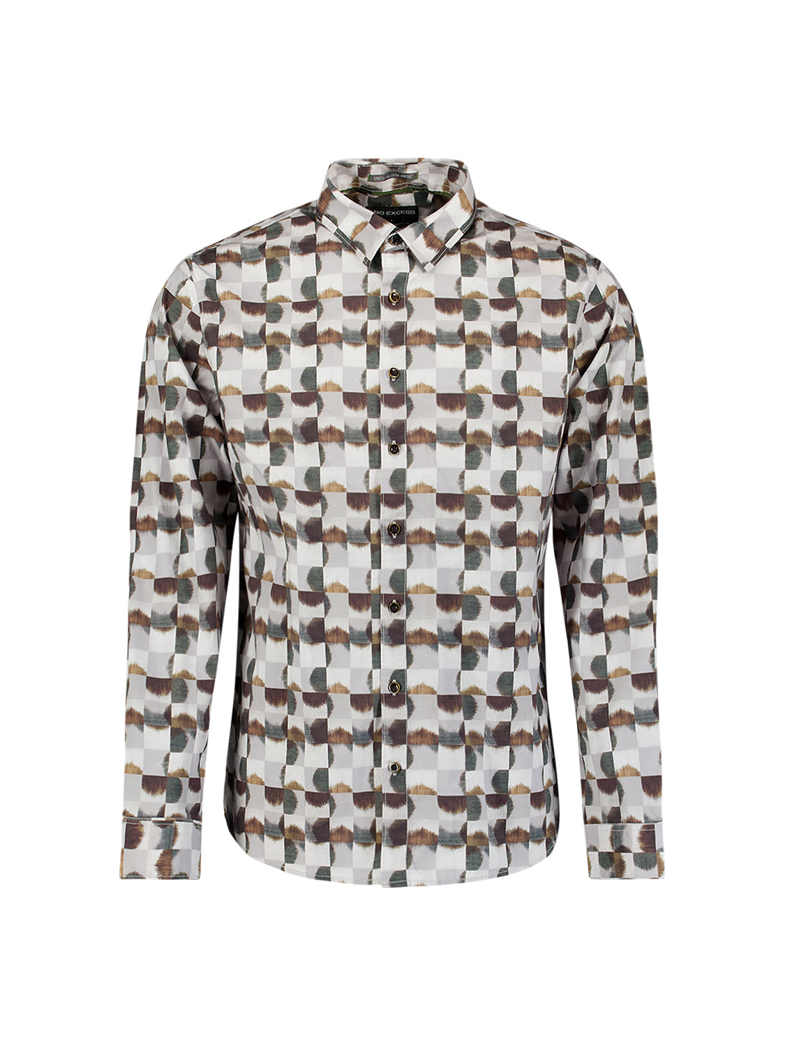 Shirt Stretch Allover Printed | Caramel