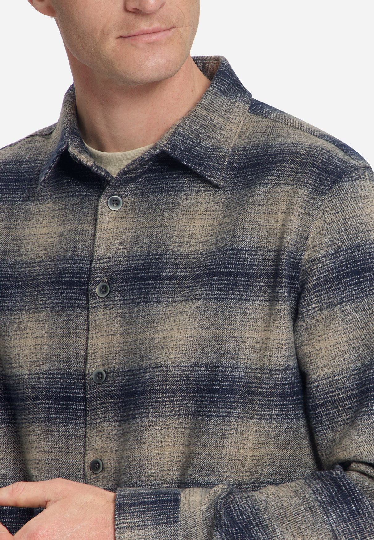 Shirt Yarn Dyed Flannel Check | Dark Night