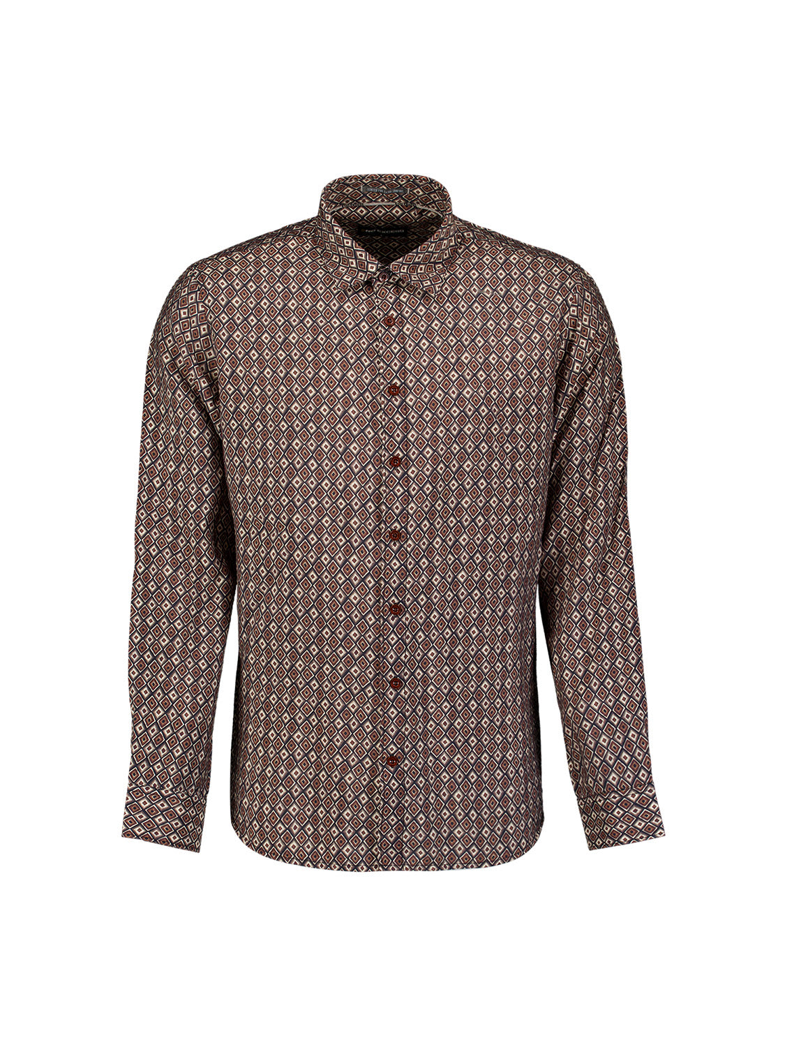 Hemd mit Allover-Print | Light Brown
