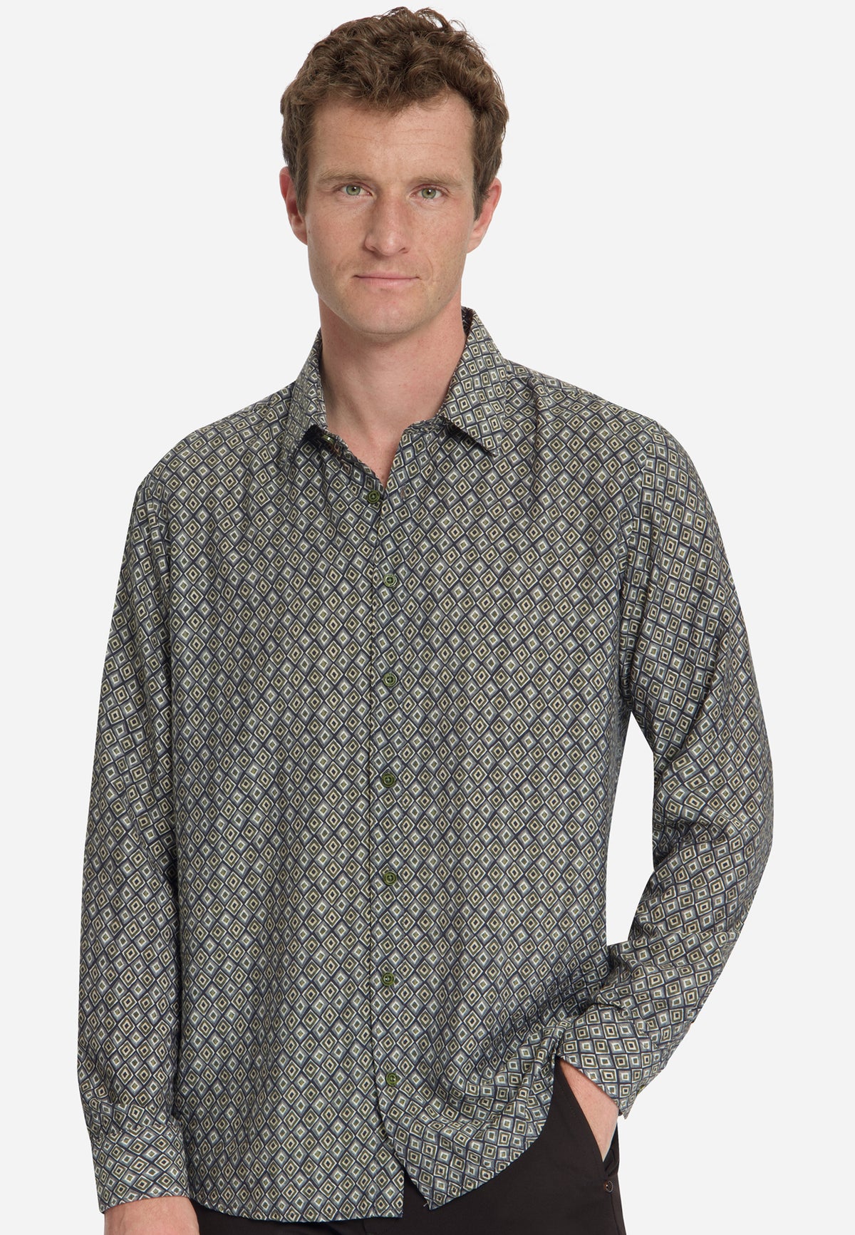 Allover Print Shirt | Moss