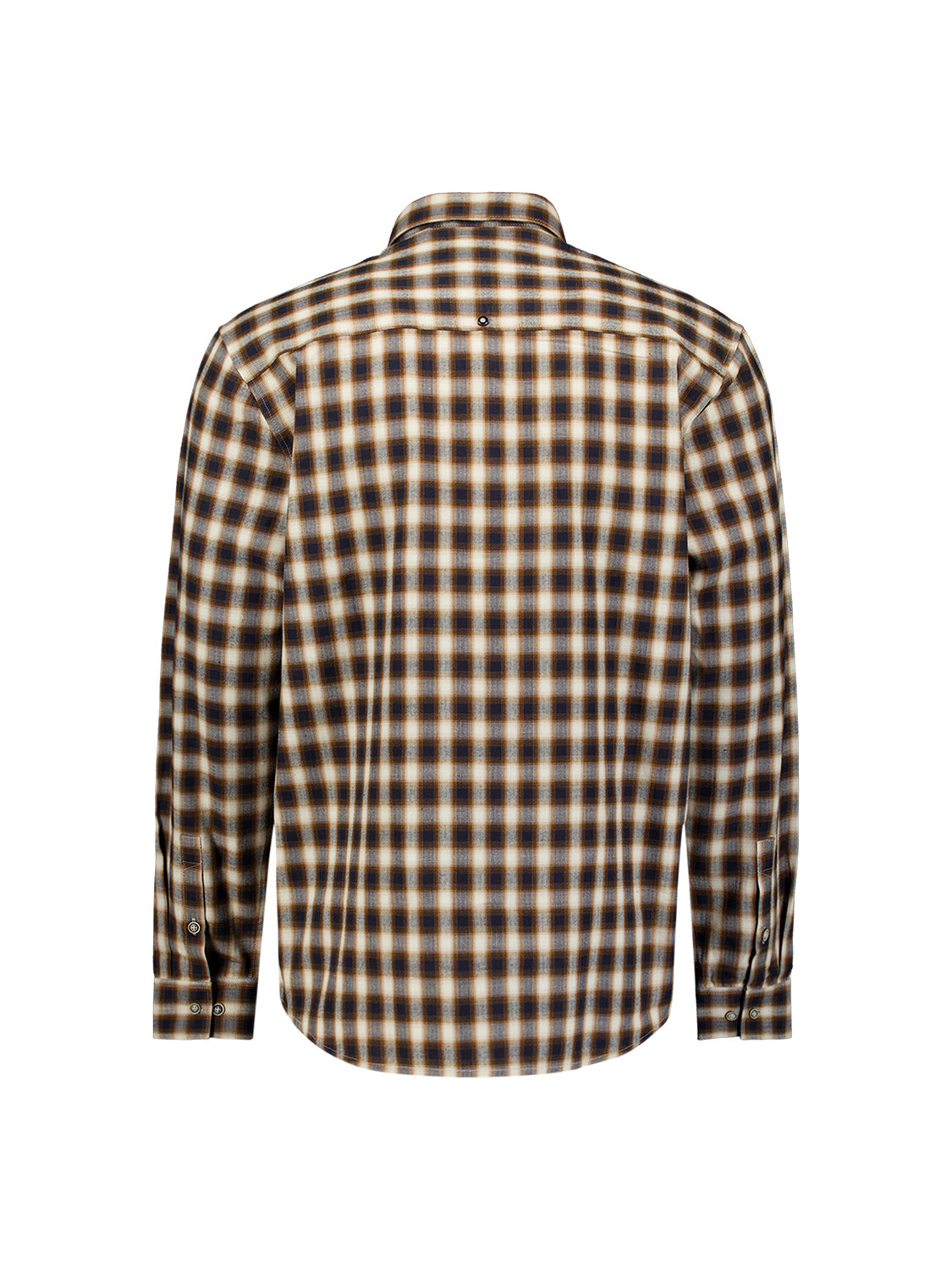 Cotton Check Shirt | Caramel