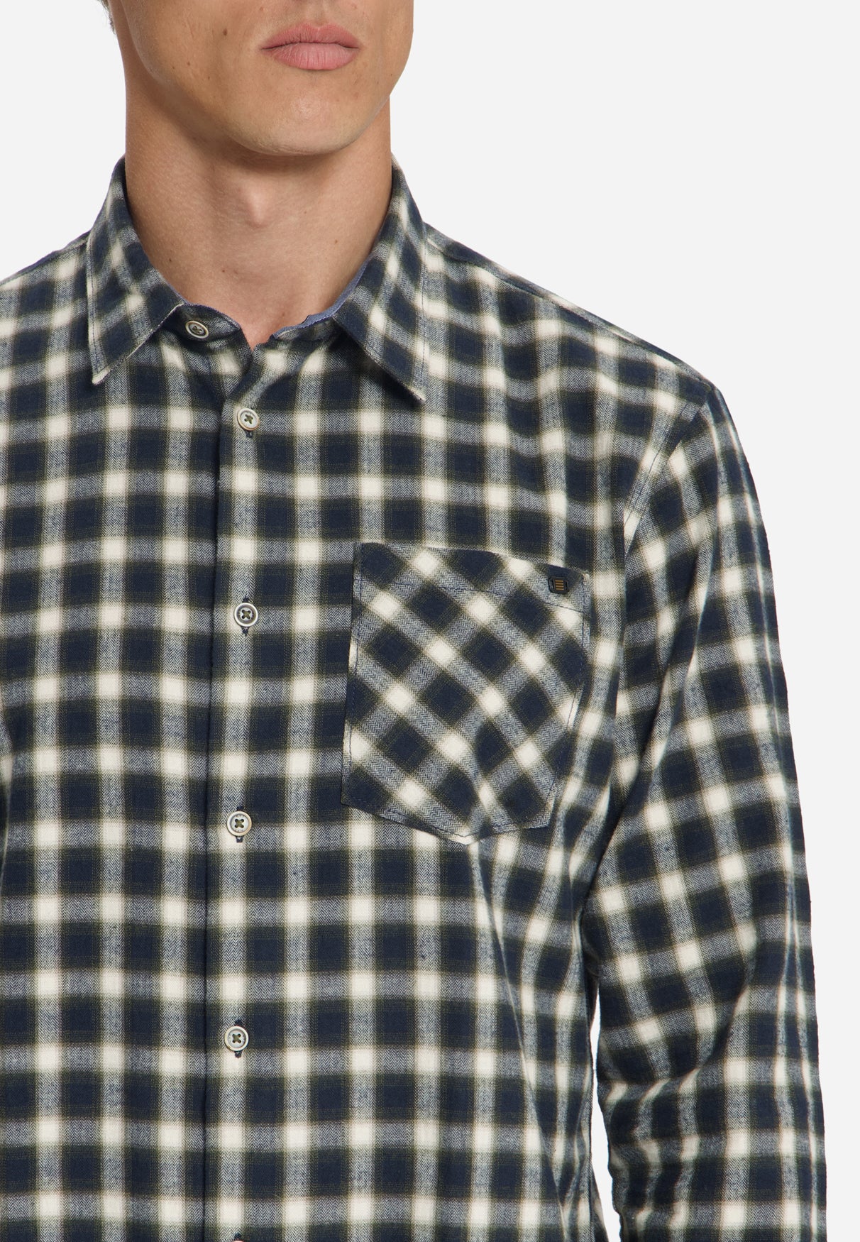 Cotton Check Shirt | Moss