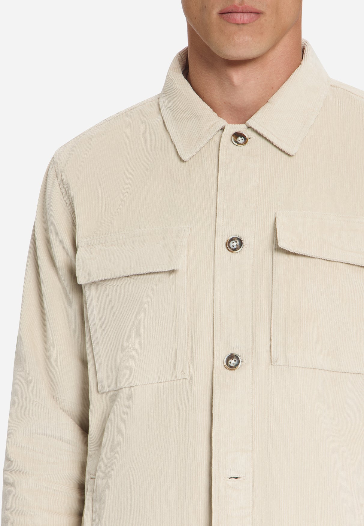 Cord-Overshirt | Stone