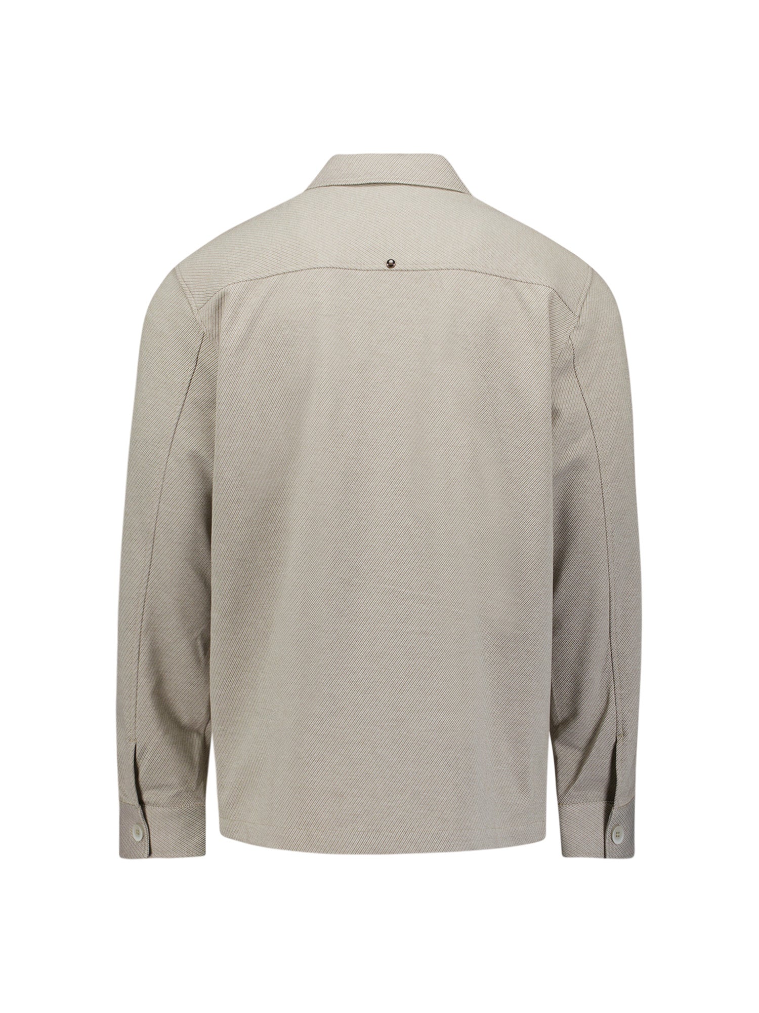 Melange Twill Overshirt | Light Brown