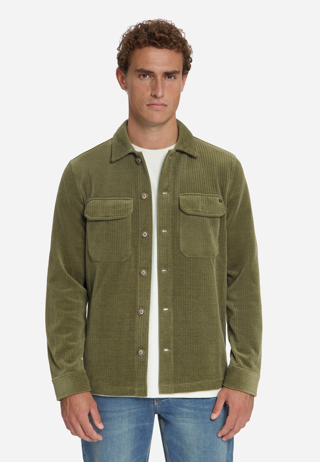 Stretch-Cord-Overshirt | Army