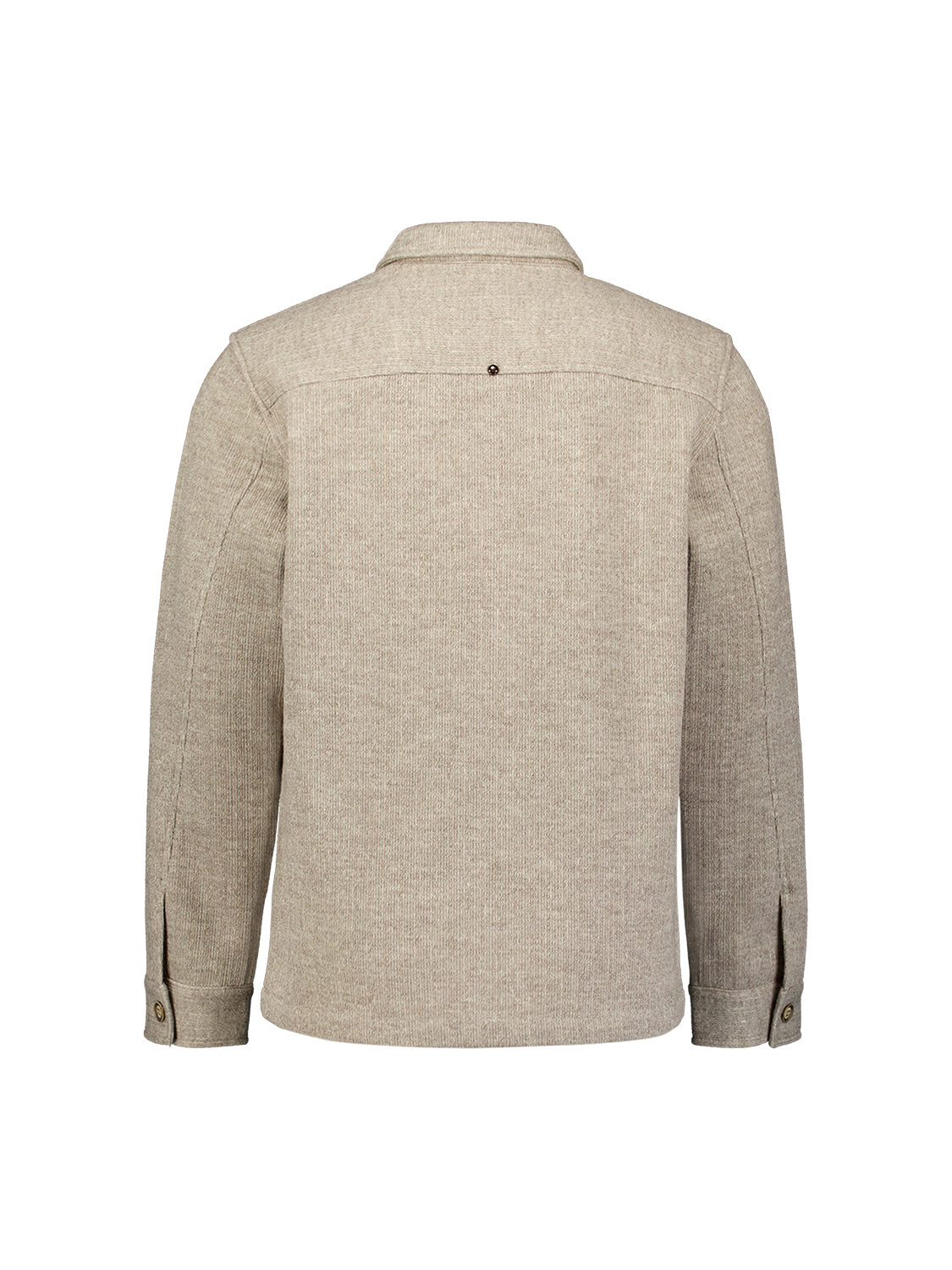 Wool Look Overshirt | Cement