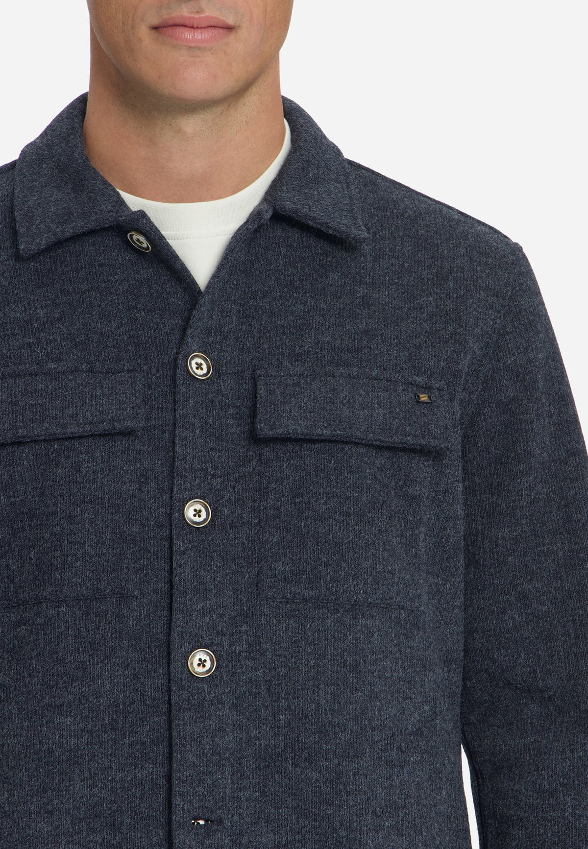 Overshirt in Wolloptik | Dark Night