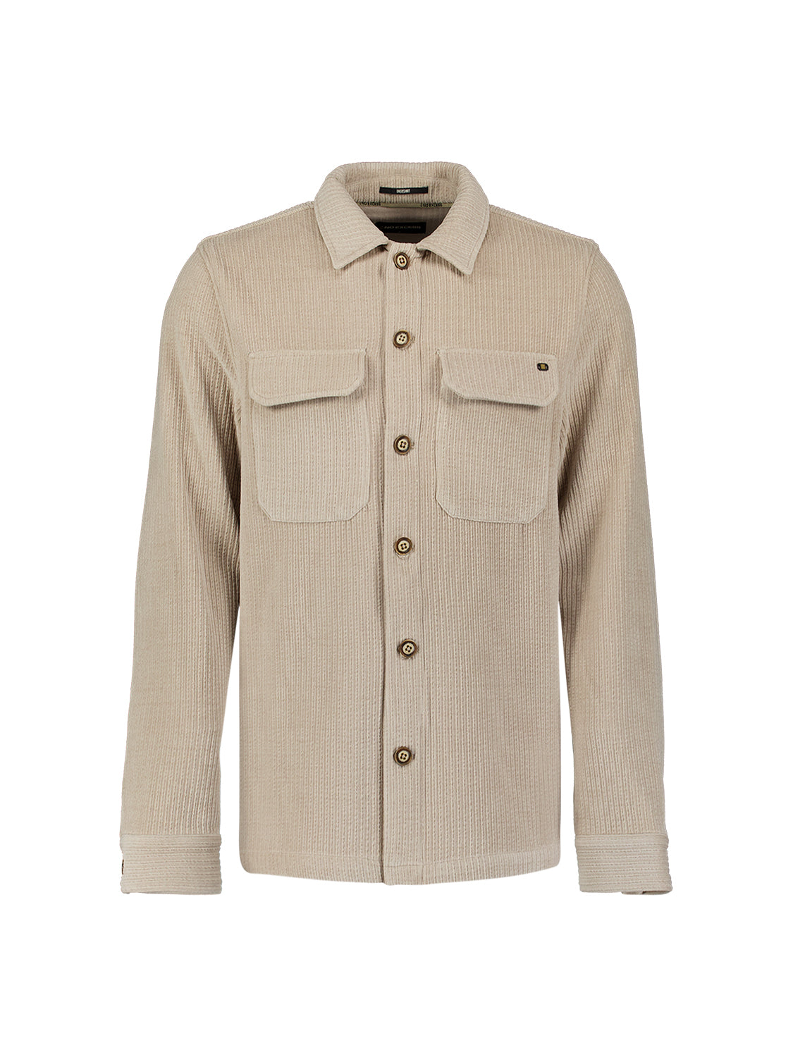 Stretch Cord Overshirt | Cement