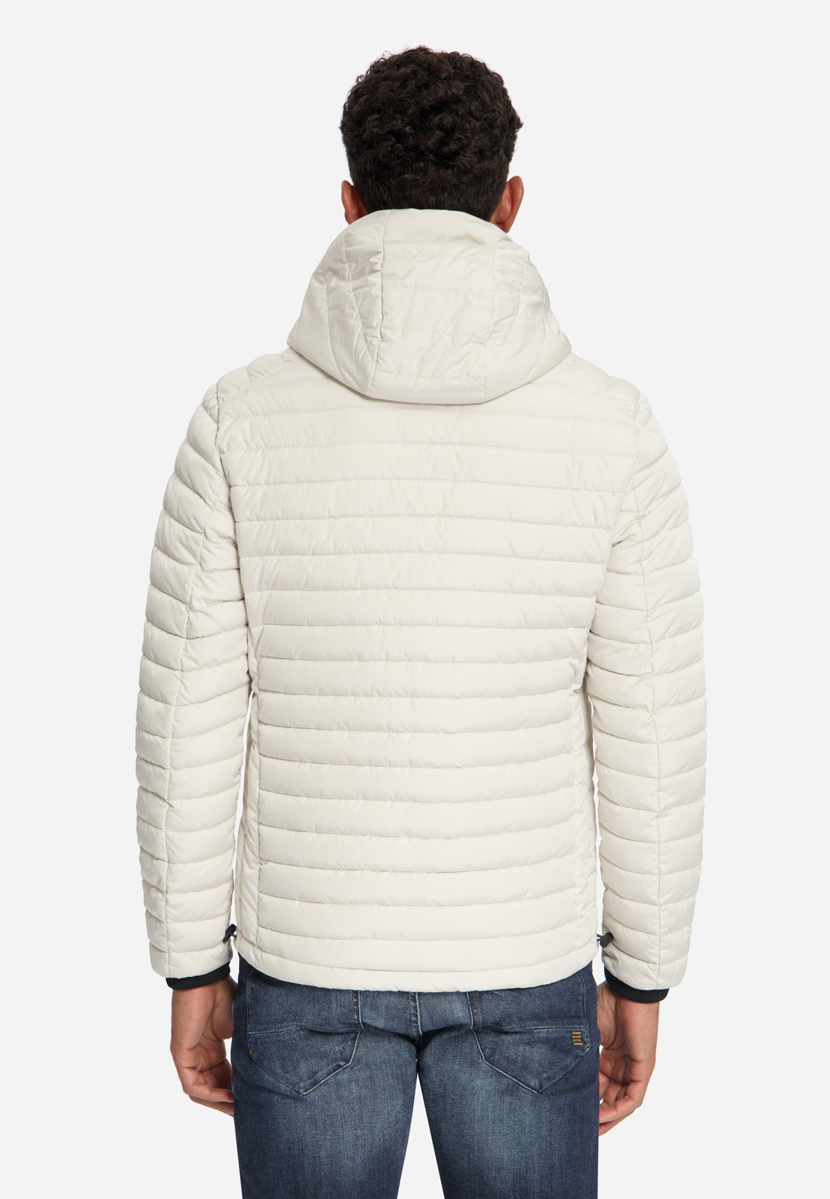 Hooded Padded Jacket | Stone