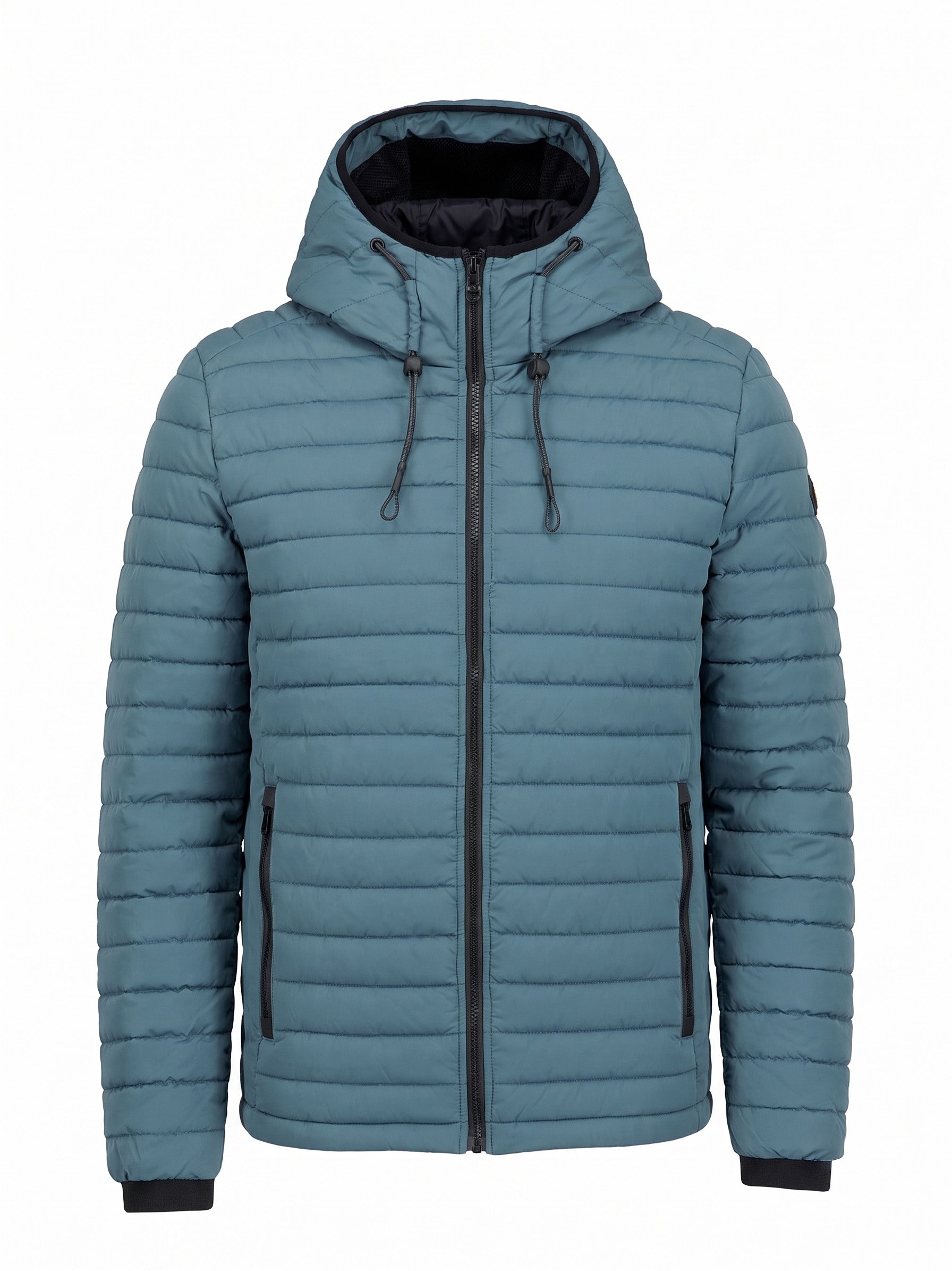 Hooded Padded Jacket | Shadow Blue