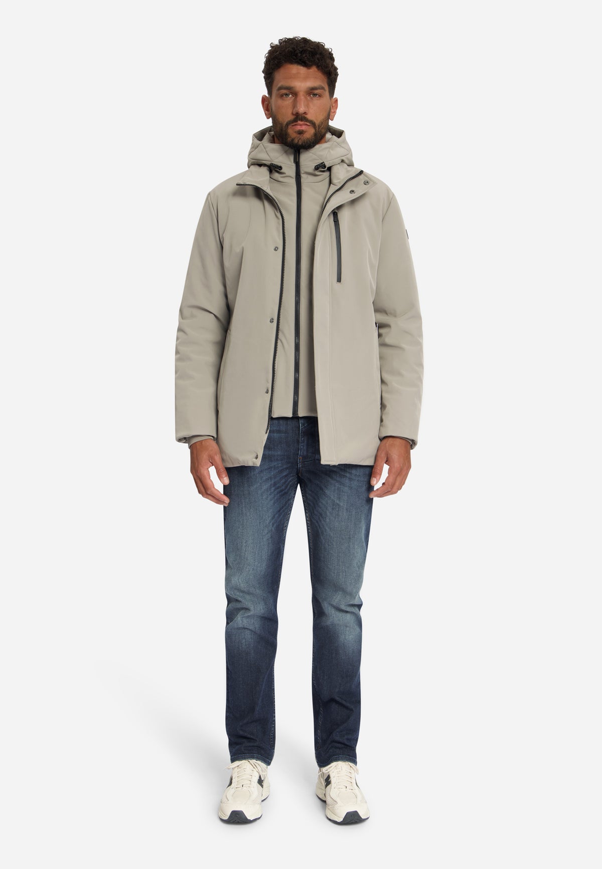Softshell-Parka | Taupe