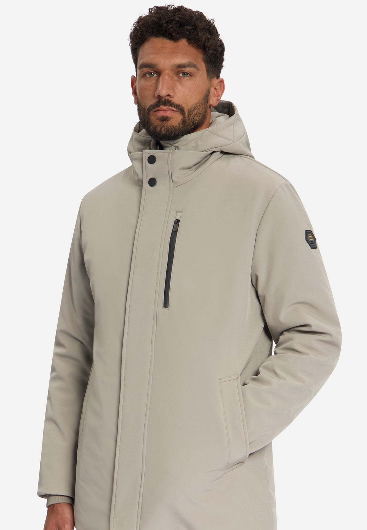 Softshell-Parka | Taupe