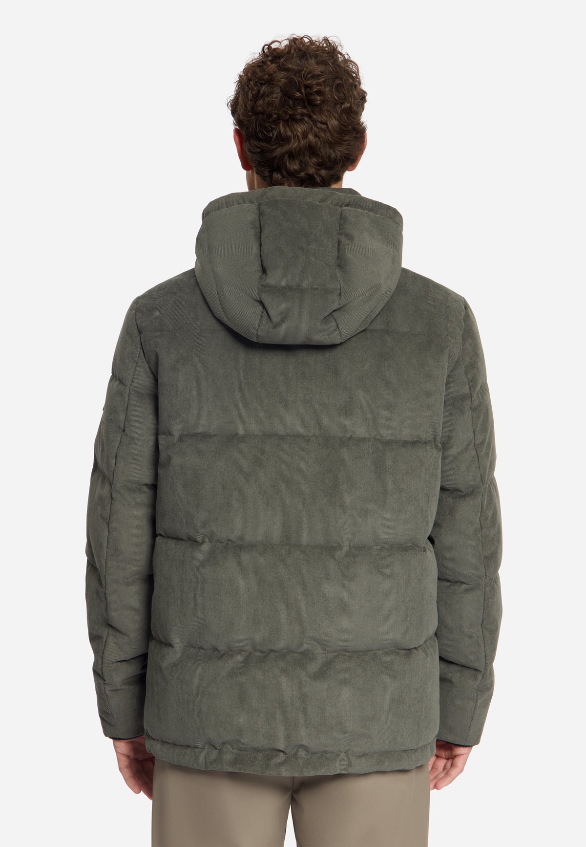 Kapuzenjacke aus Cord | army