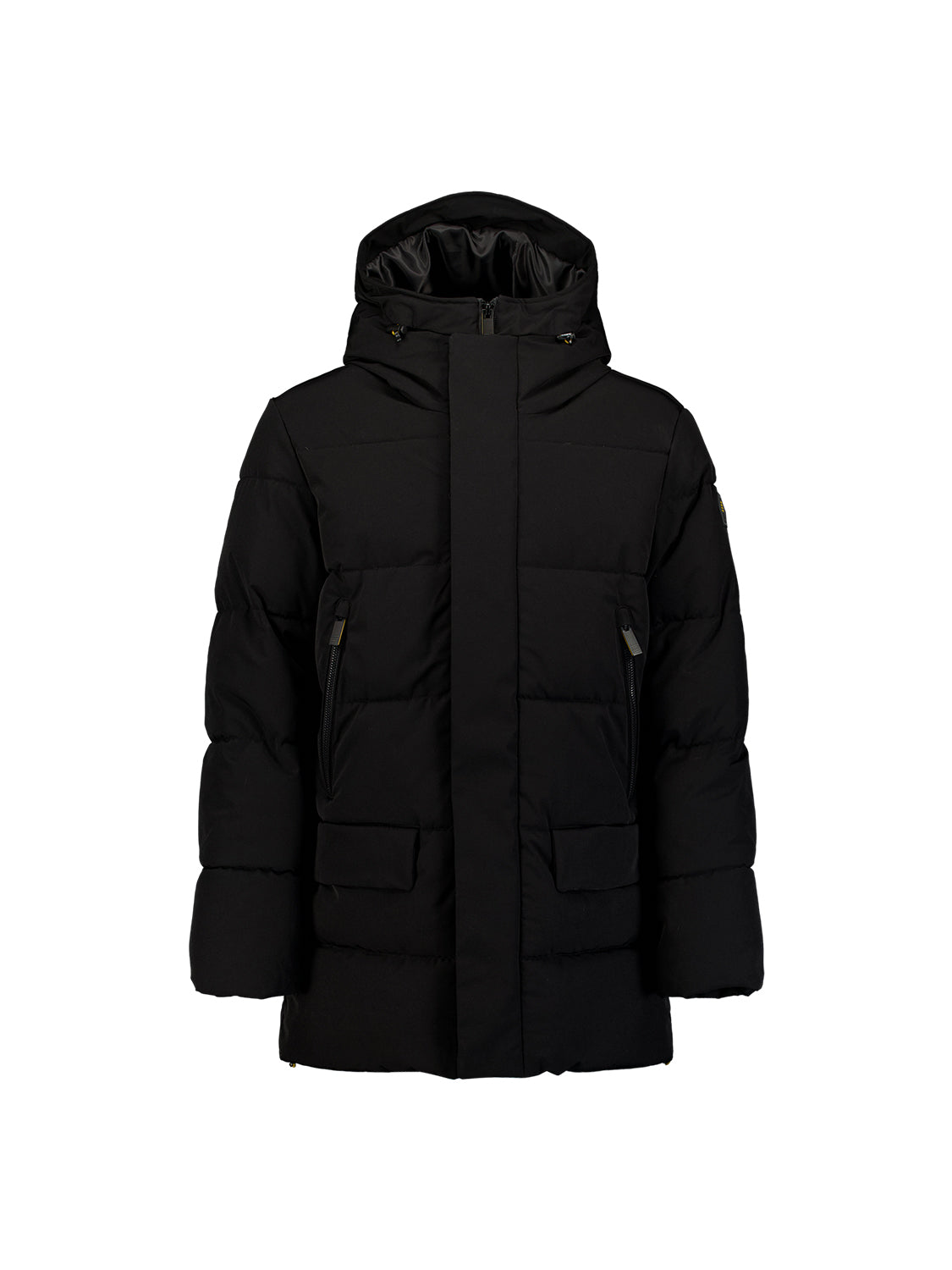 Hooded Puffer Parka Jacket | Black