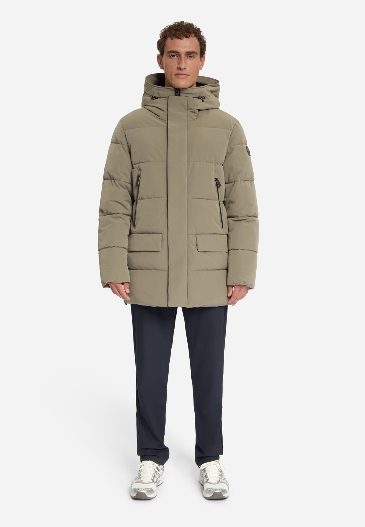 Hooded Puffer Parka Jacket | Mud