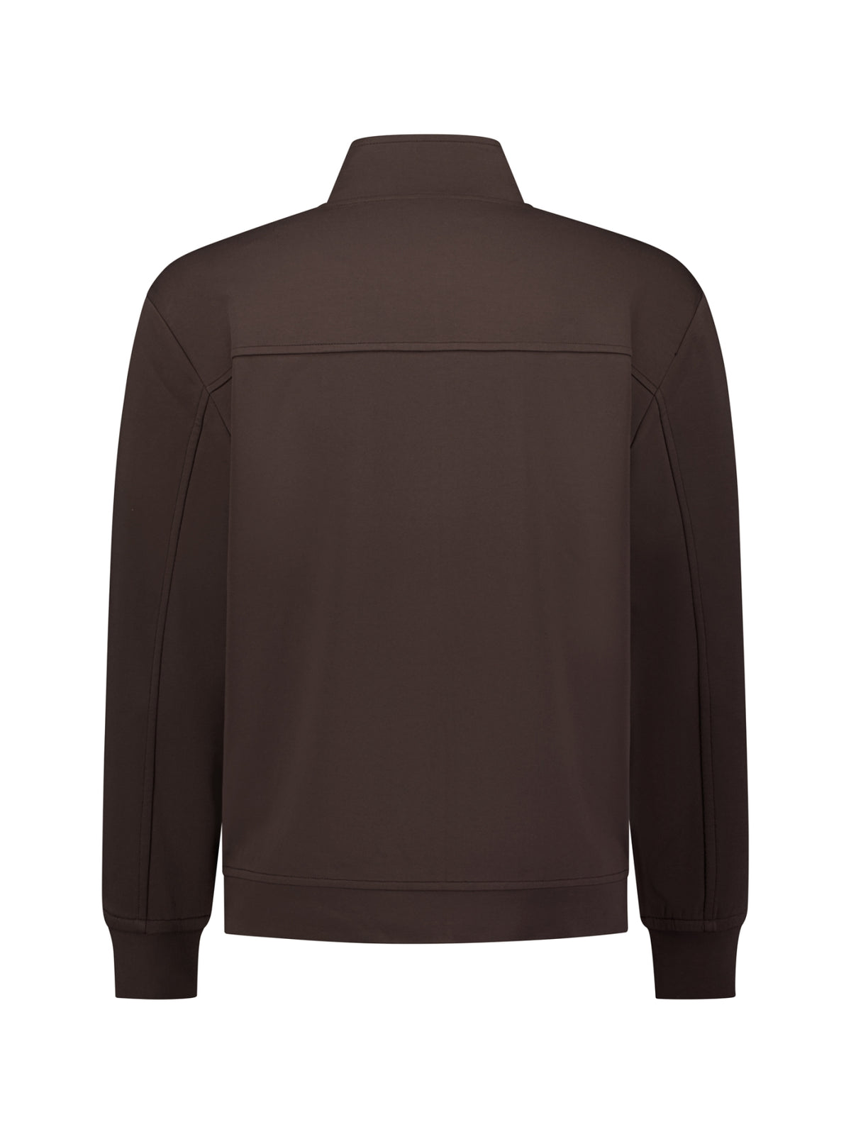 Sweatshirt mit durchgehendem Reißverschluss | Dark Brown