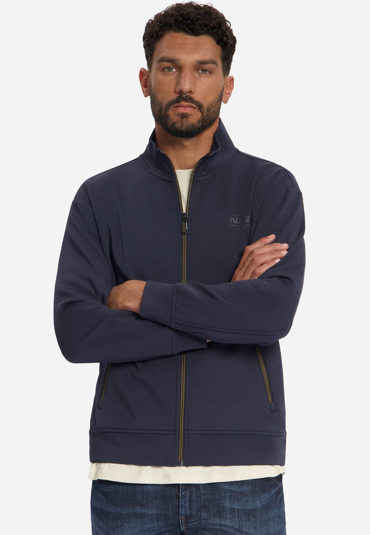 Full-Zip Sweater | Dark Night