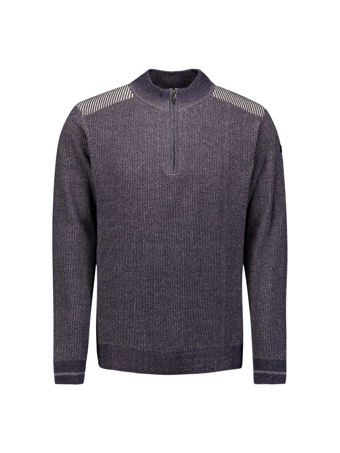 Plated Half-Zip-Pullover | Dark Night