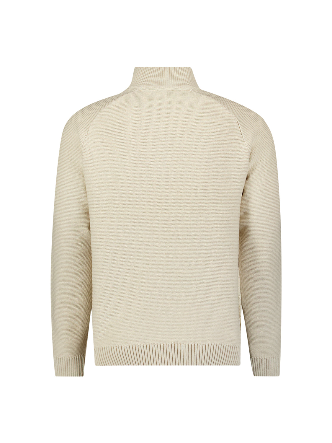 Cable Knit Half-Zip Jumper | Stone