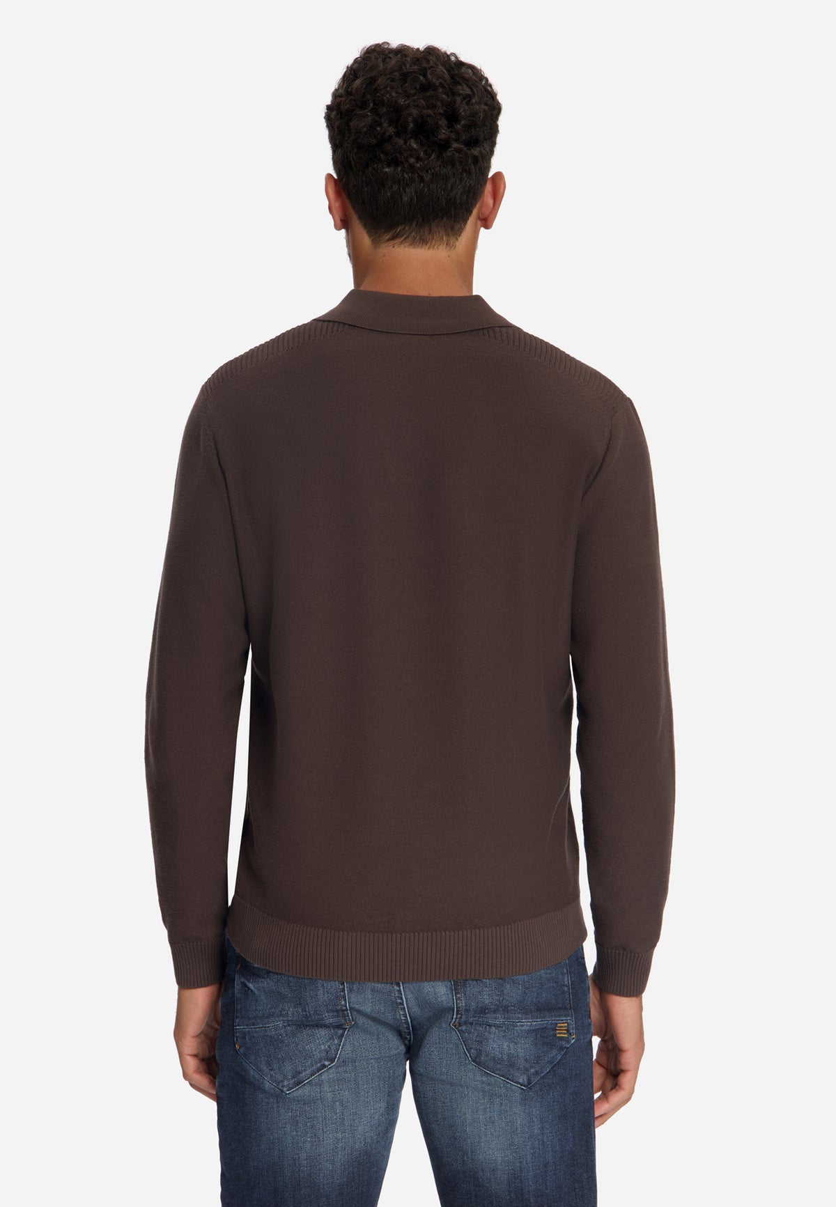 Polopullover | Dark Brown