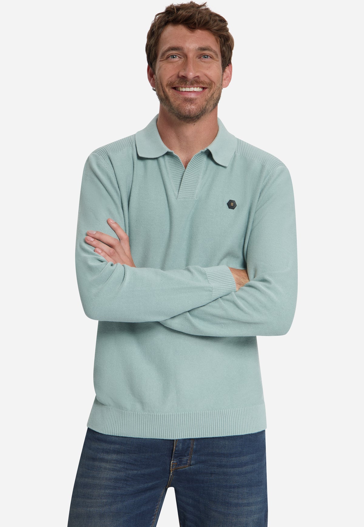 Polopullover | Dusty Blue