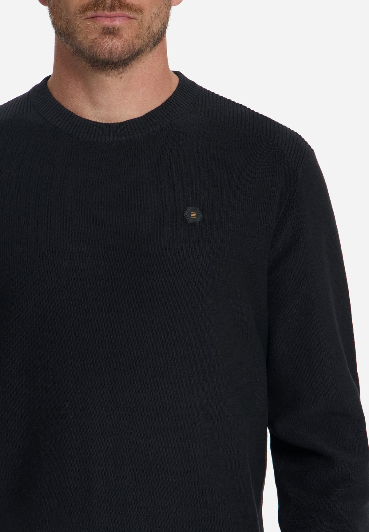 Crew Neck Jumper | Black