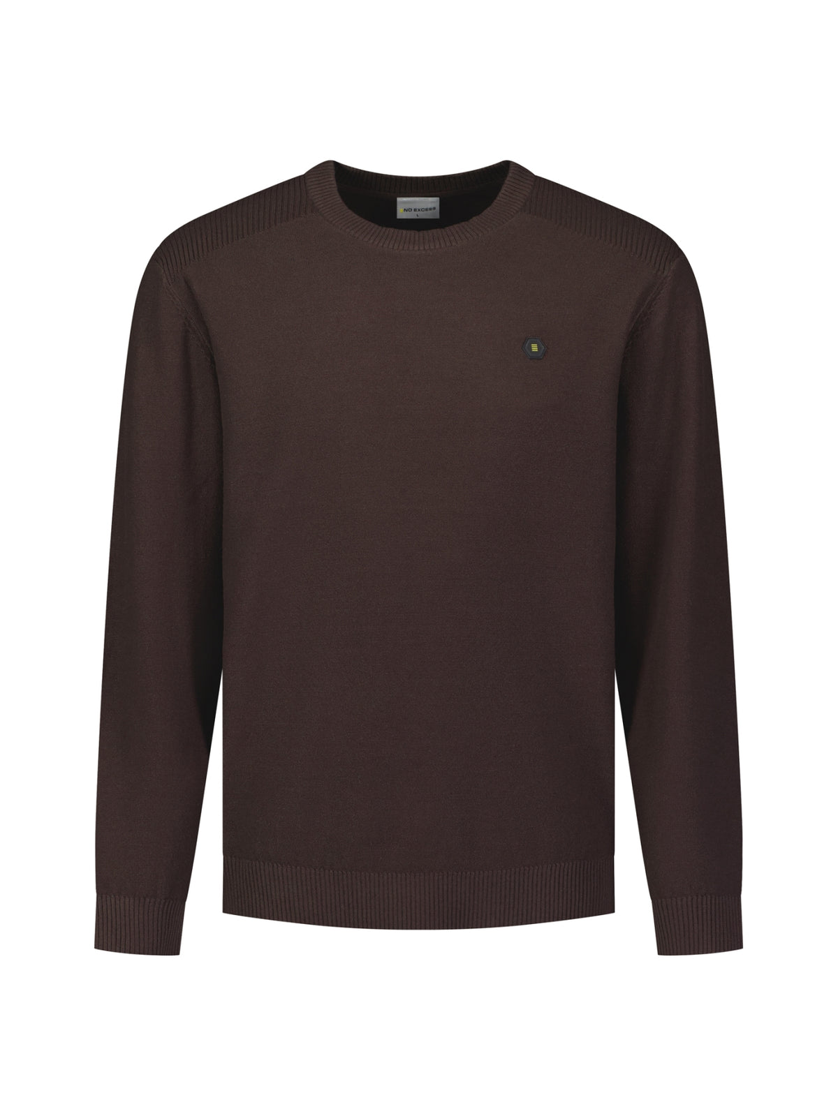 Pullover mit Rundhalsausschnitt | Dark Brown
