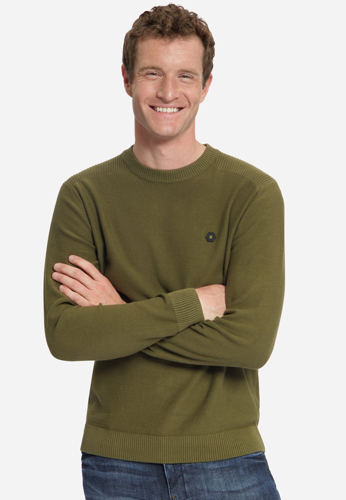 Pullover mit Rundhalsausschnitt | Moss