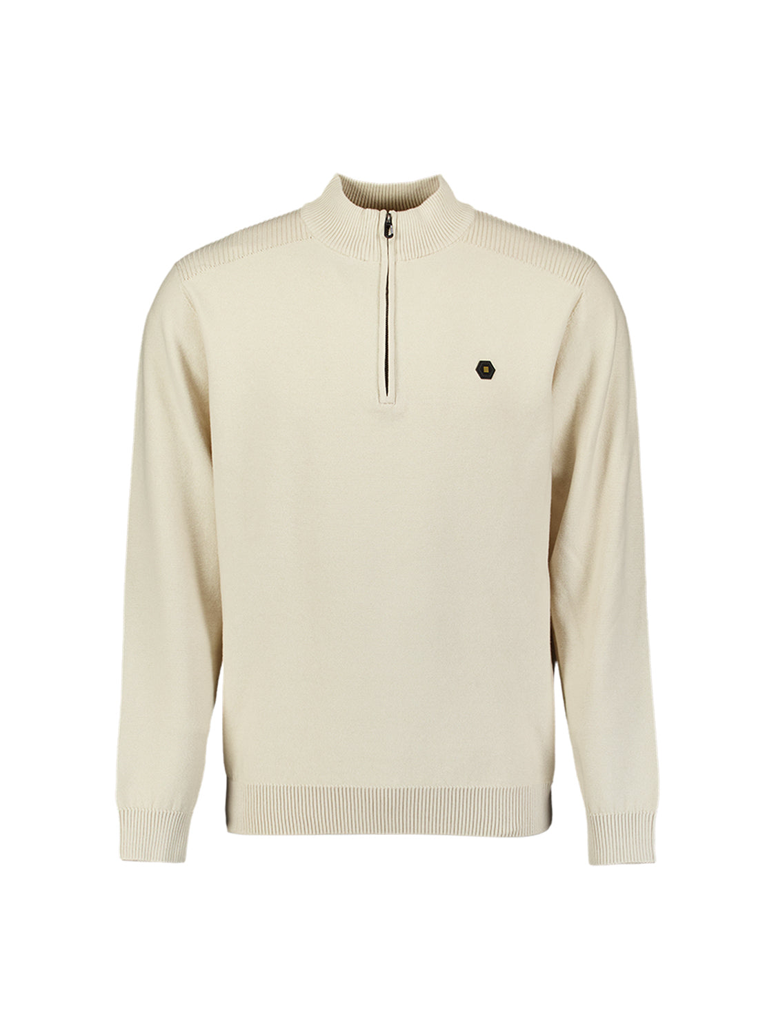 Half-Zip-Pullover | Stone