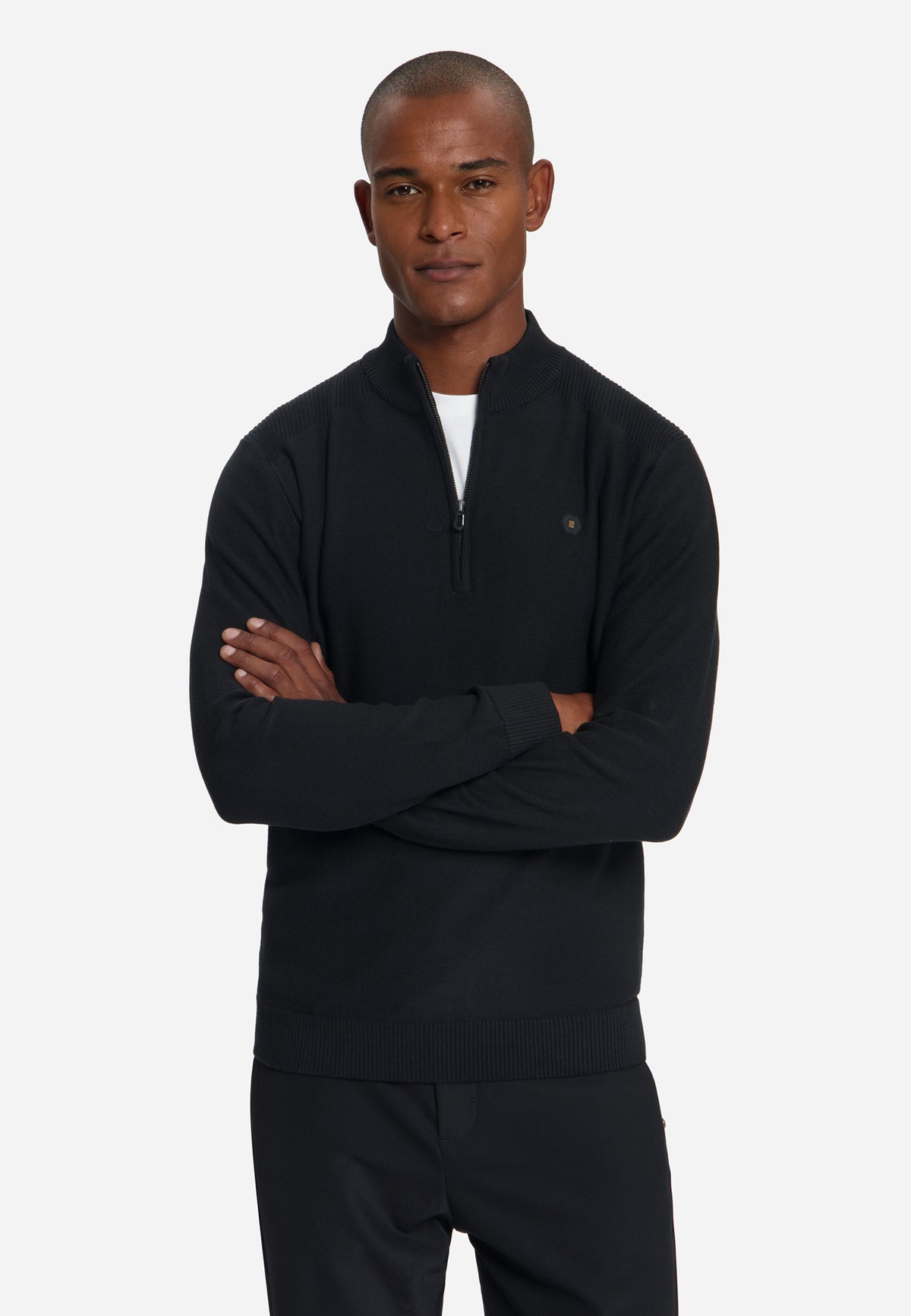 Half-Zip-Pullover | Black