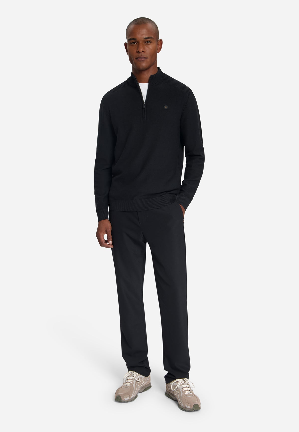 Half-Zip-Pullover | Black