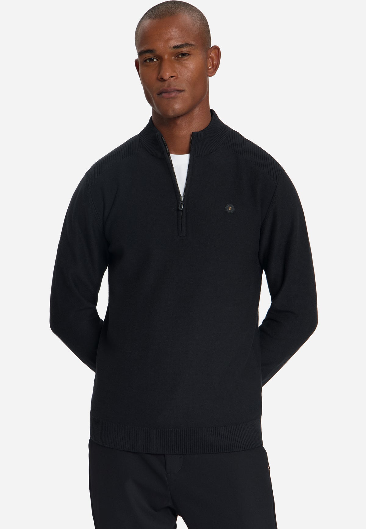 Half-Zip-Pullover | Black