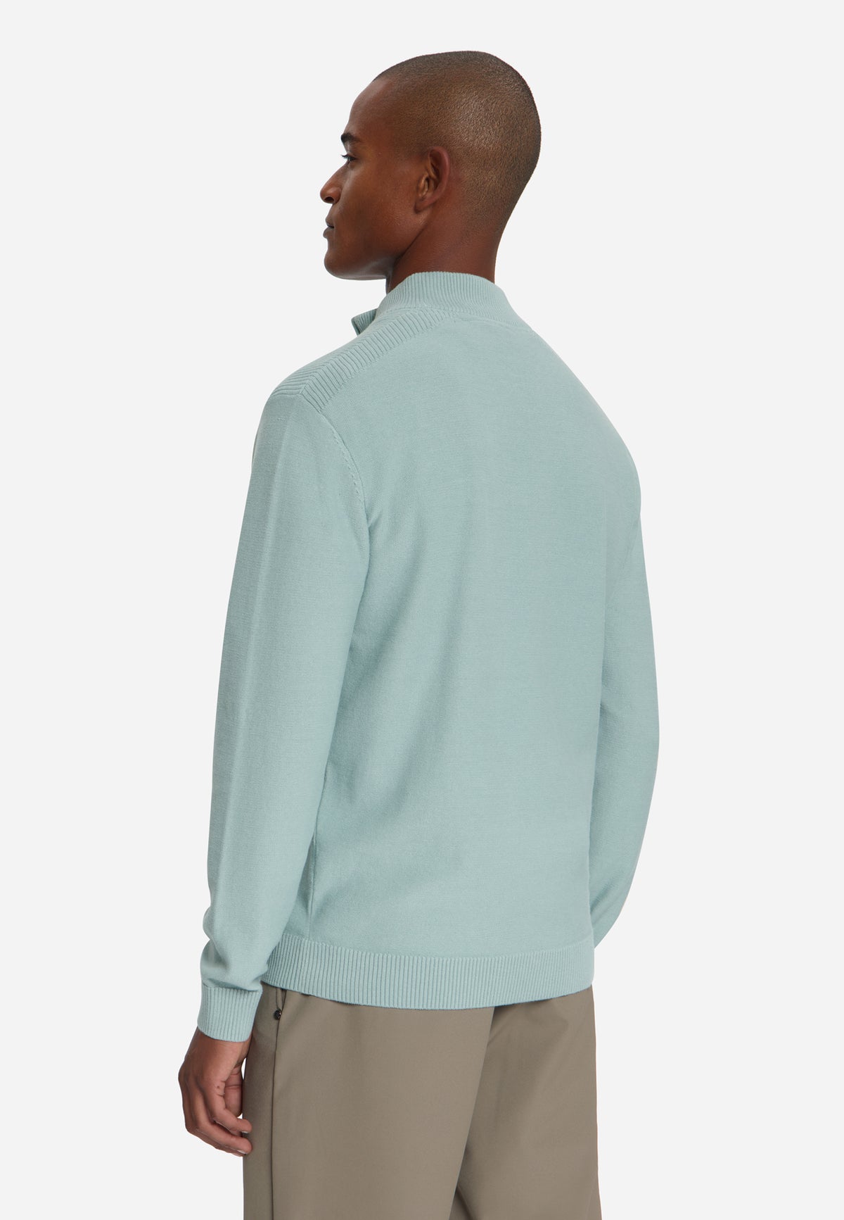 Half-Zip-Pullover | Dusty Blue
