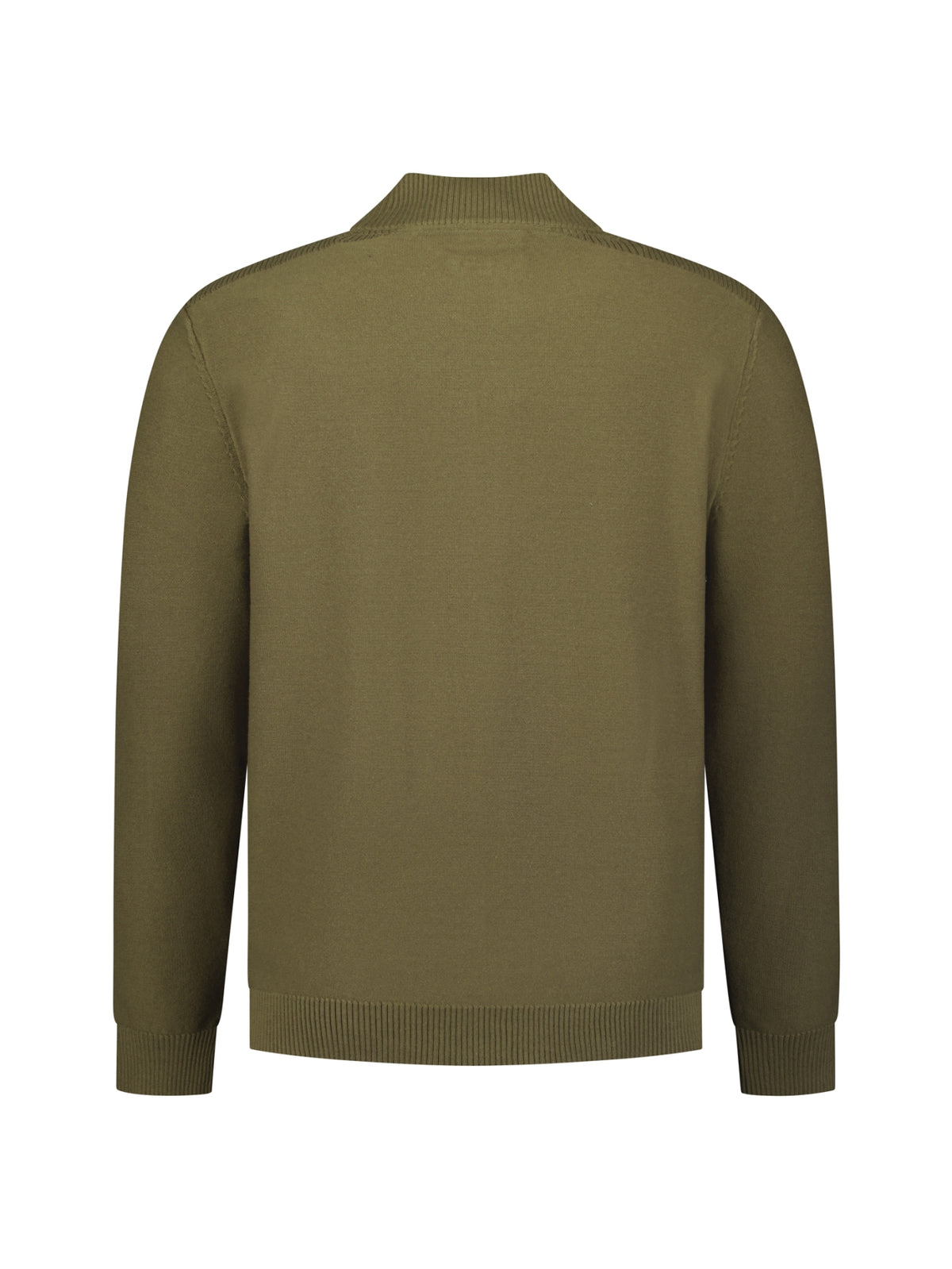 Strickjacke mit durchgehendem Reißverschluss | Moss
