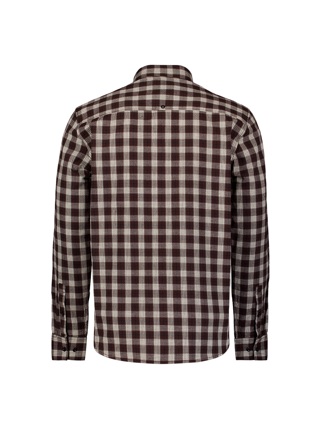 Baumwollhemd mit Karomuster | Dark Brown