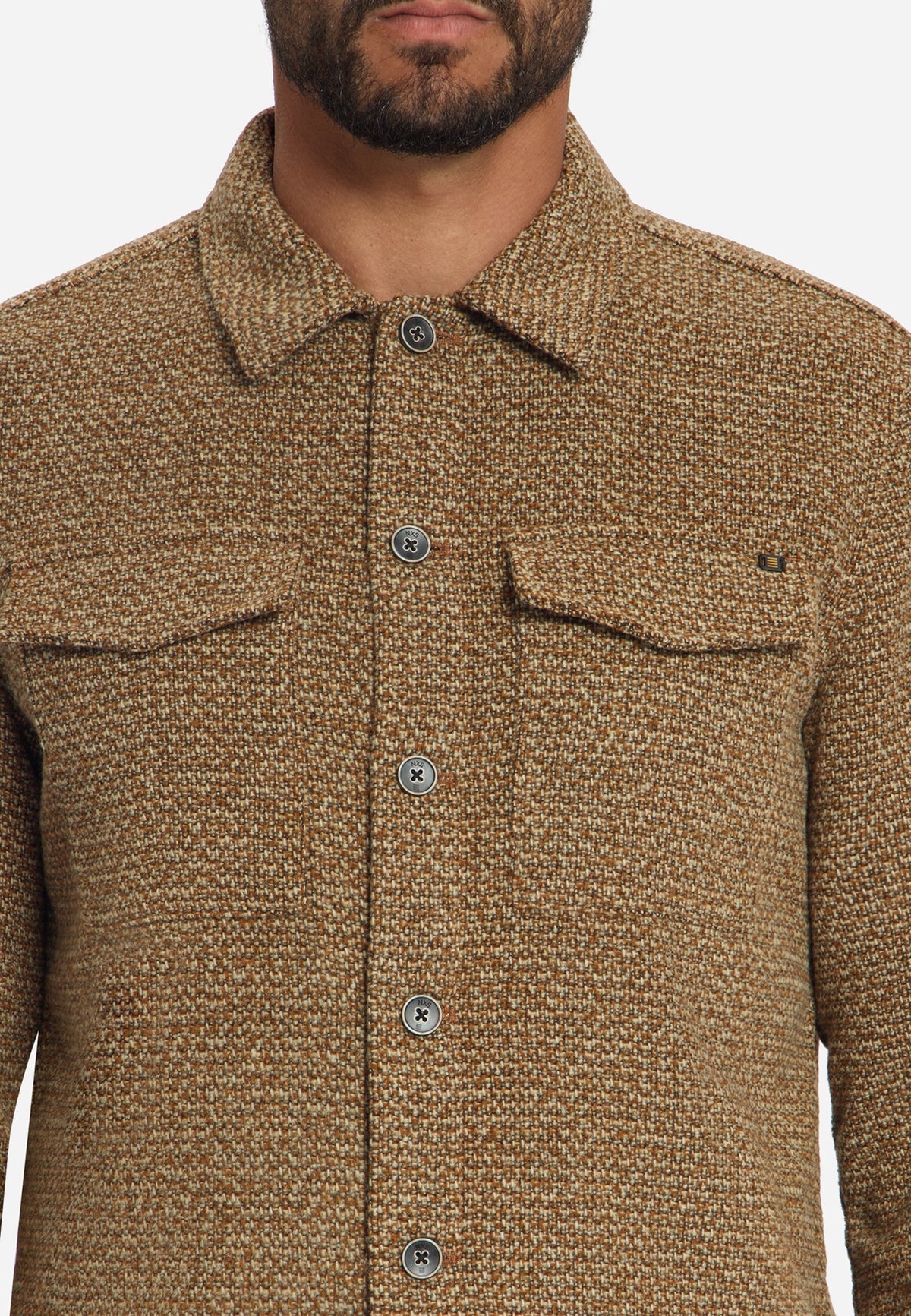 Tweed-Overshirt | Sand